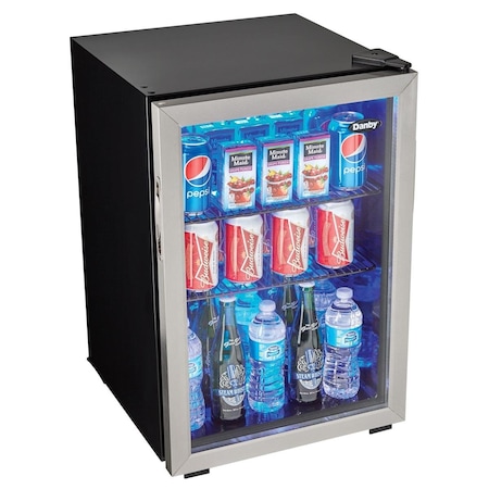 Danby 2.6 cu. ft. Free-Standing Beverage Center, Stainless Steel DA92262